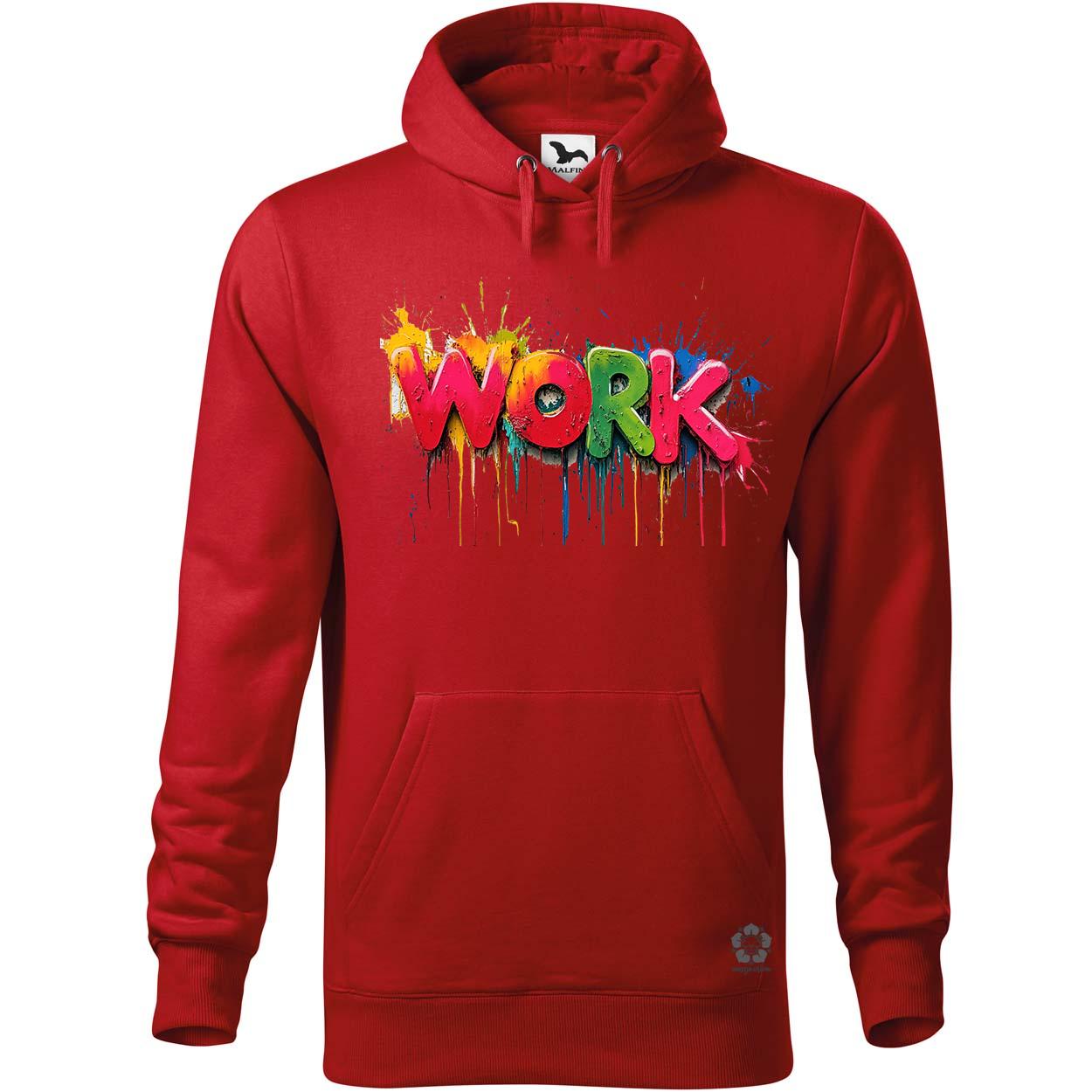 Work felirat v4 egyedi  pulóver 