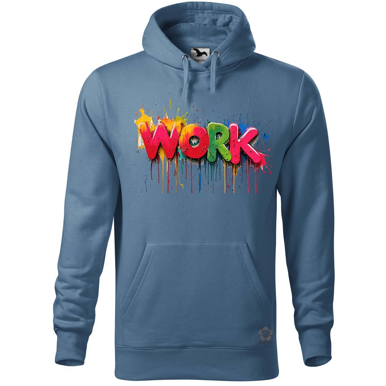 Work felirat v4 egyedi  pulóver 