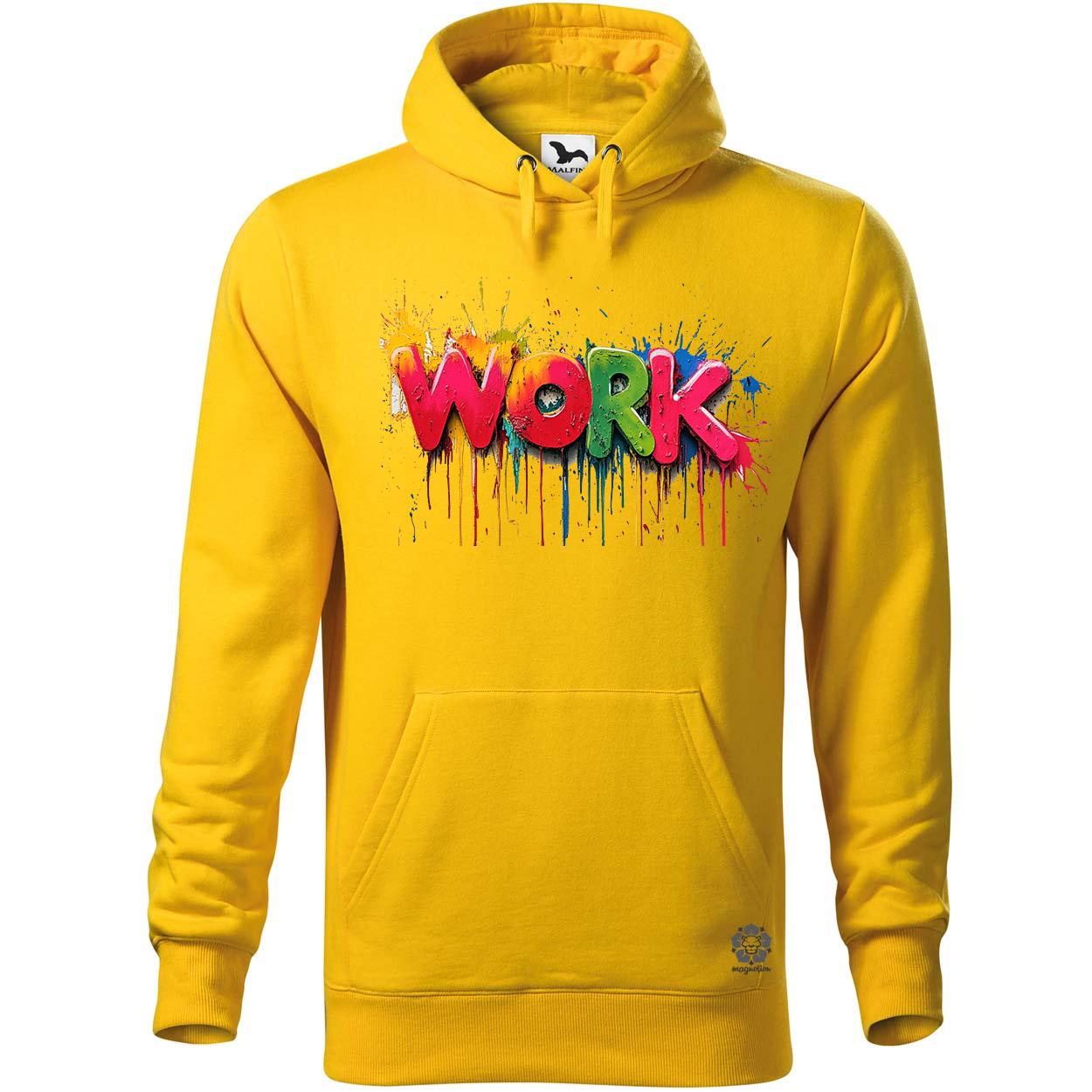 Work felirat v4 egyedi  pulóver 