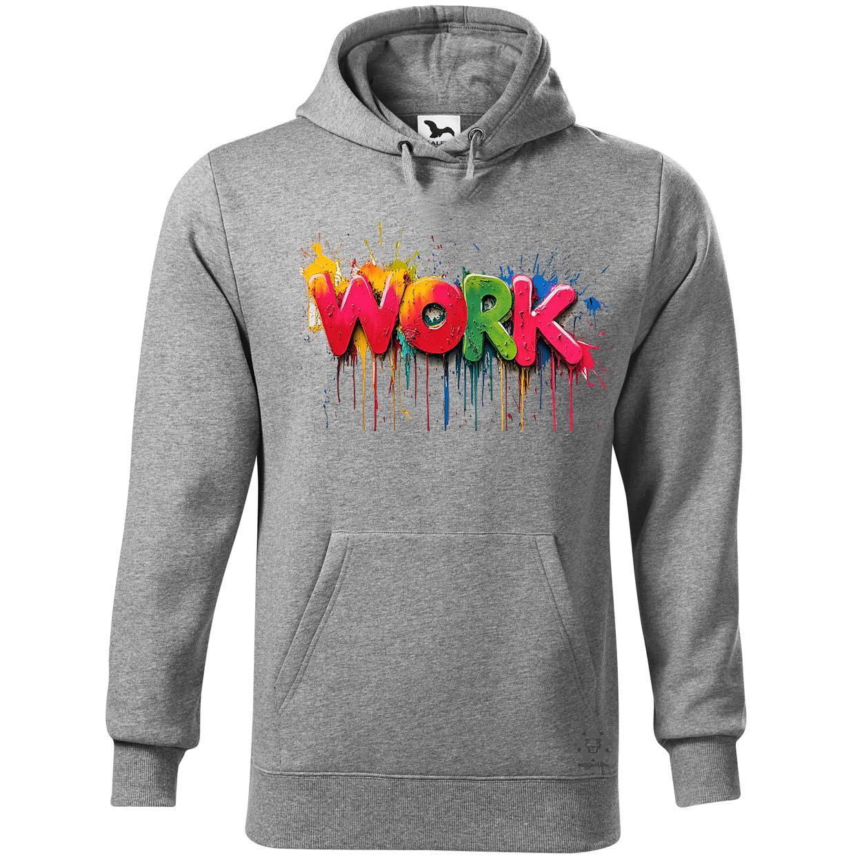 Work felirat v4 egyedi  pulóver 