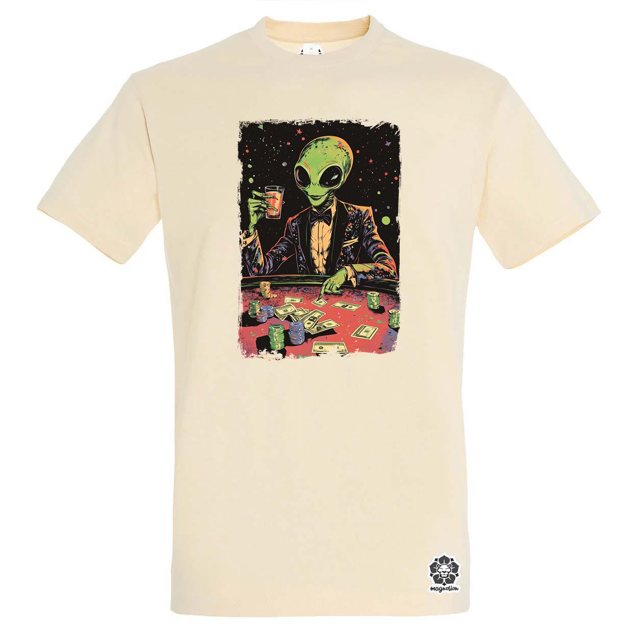 Alien póker v2 egyedi póló 