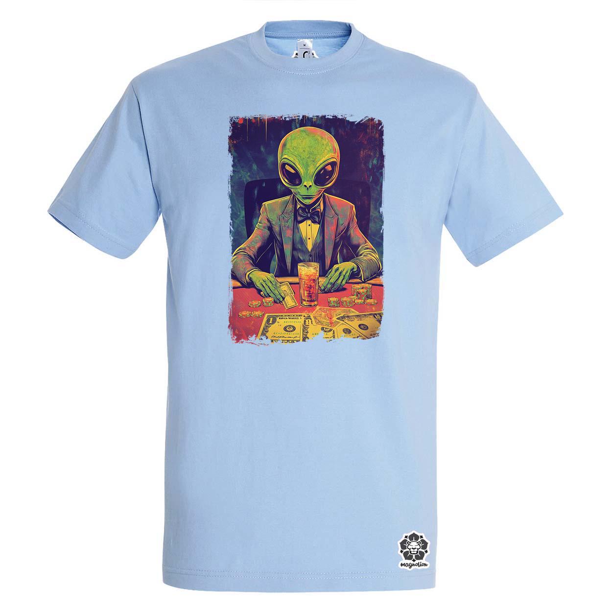 Alien póker v4 egyedi póló 
