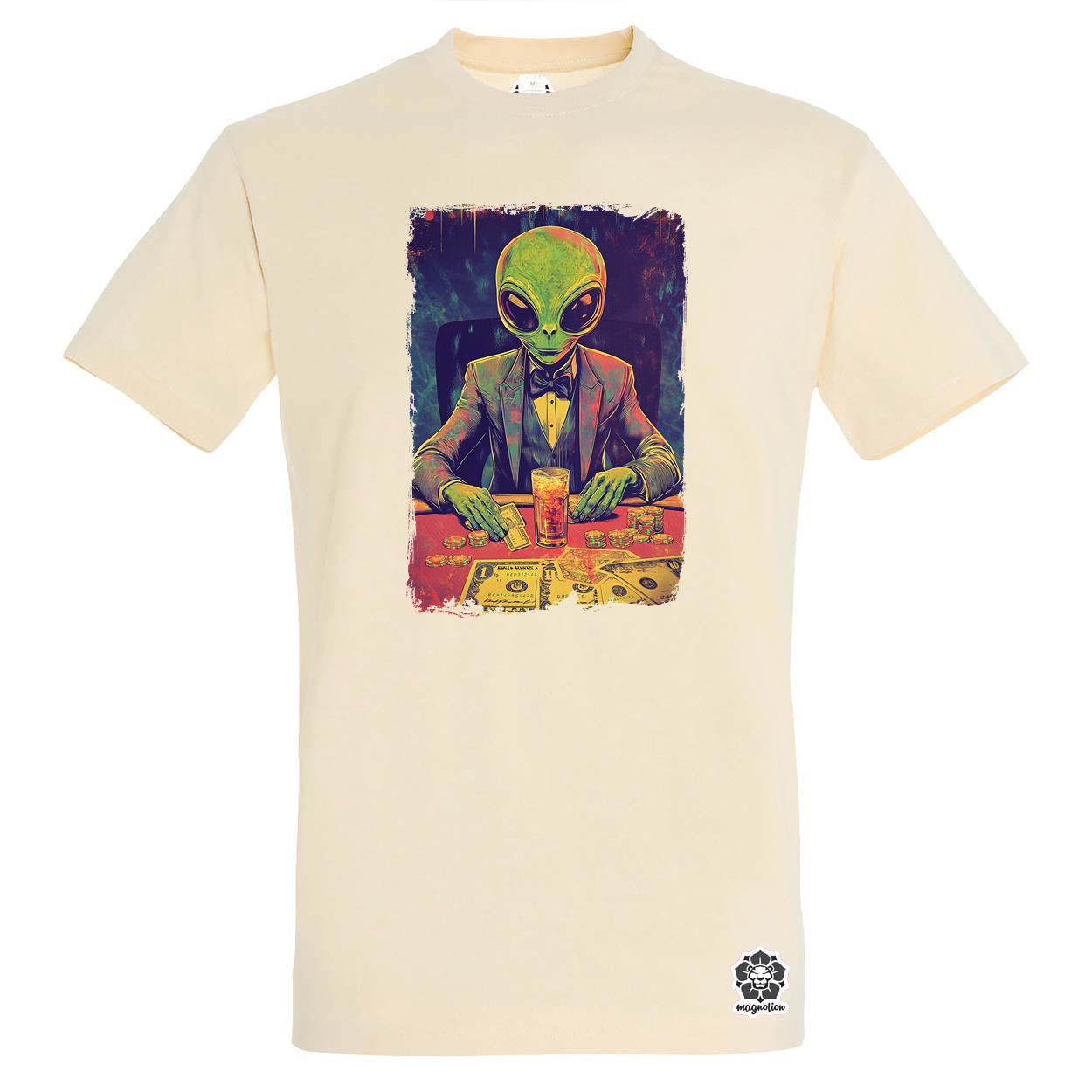 Alien póker v4 egyedi póló 