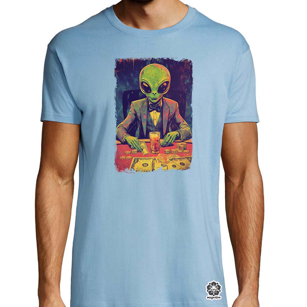 Alien póker v4 egyedi póló 