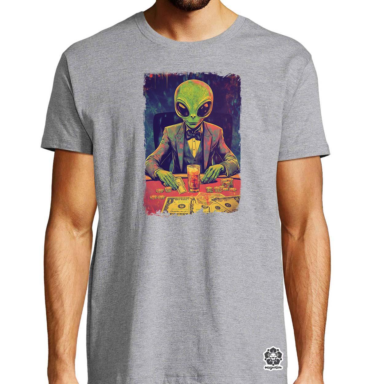 Alien póker v4 egyedi póló 