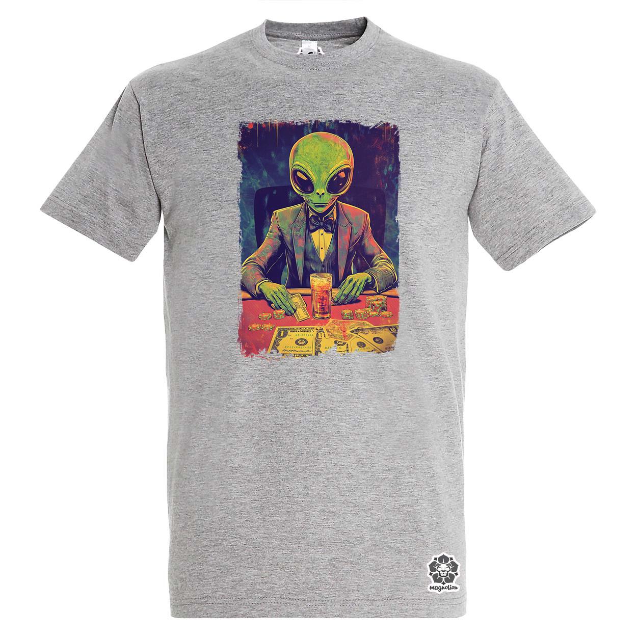 Alien póker v4 egyedi póló 