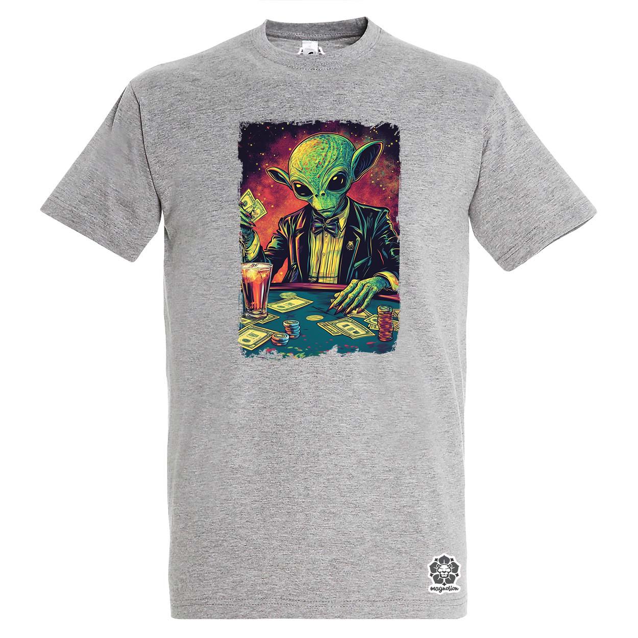 Alien póker v5 egyedi póló 