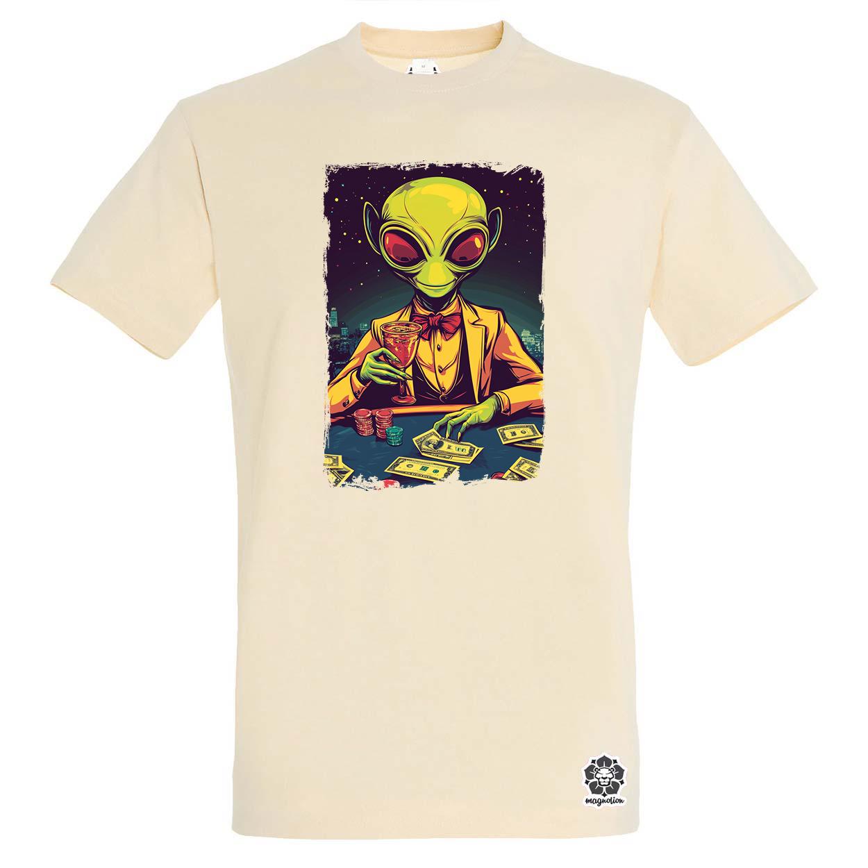Alien póker v7 egyedi póló 