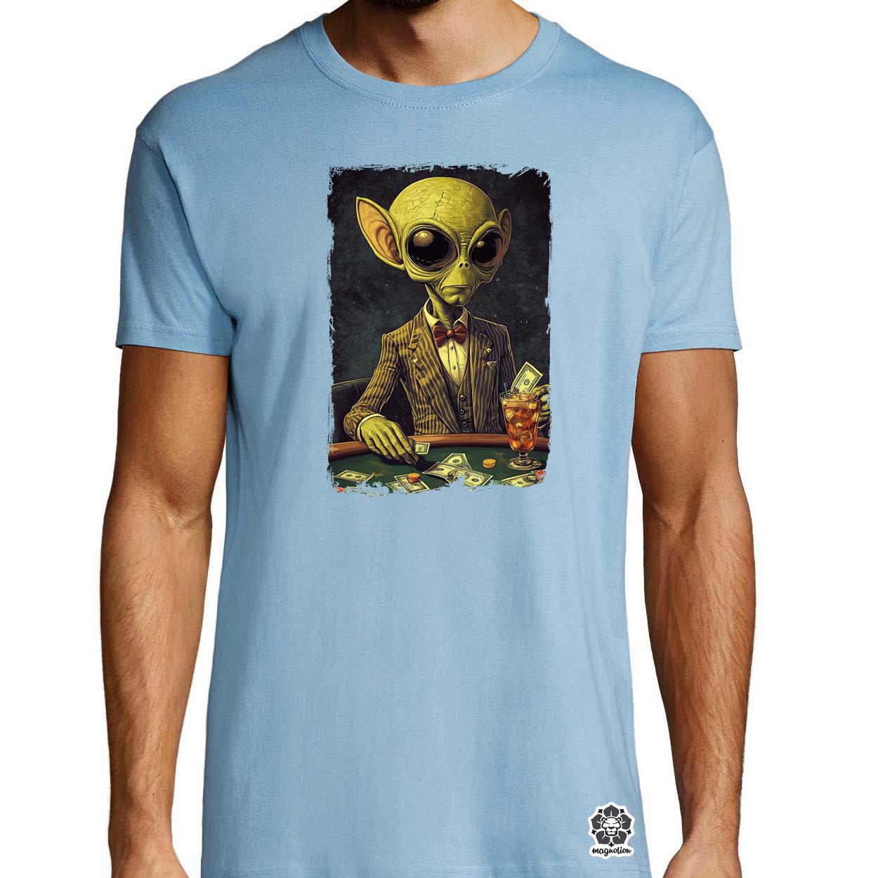 Alien póker v8 egyedi póló 