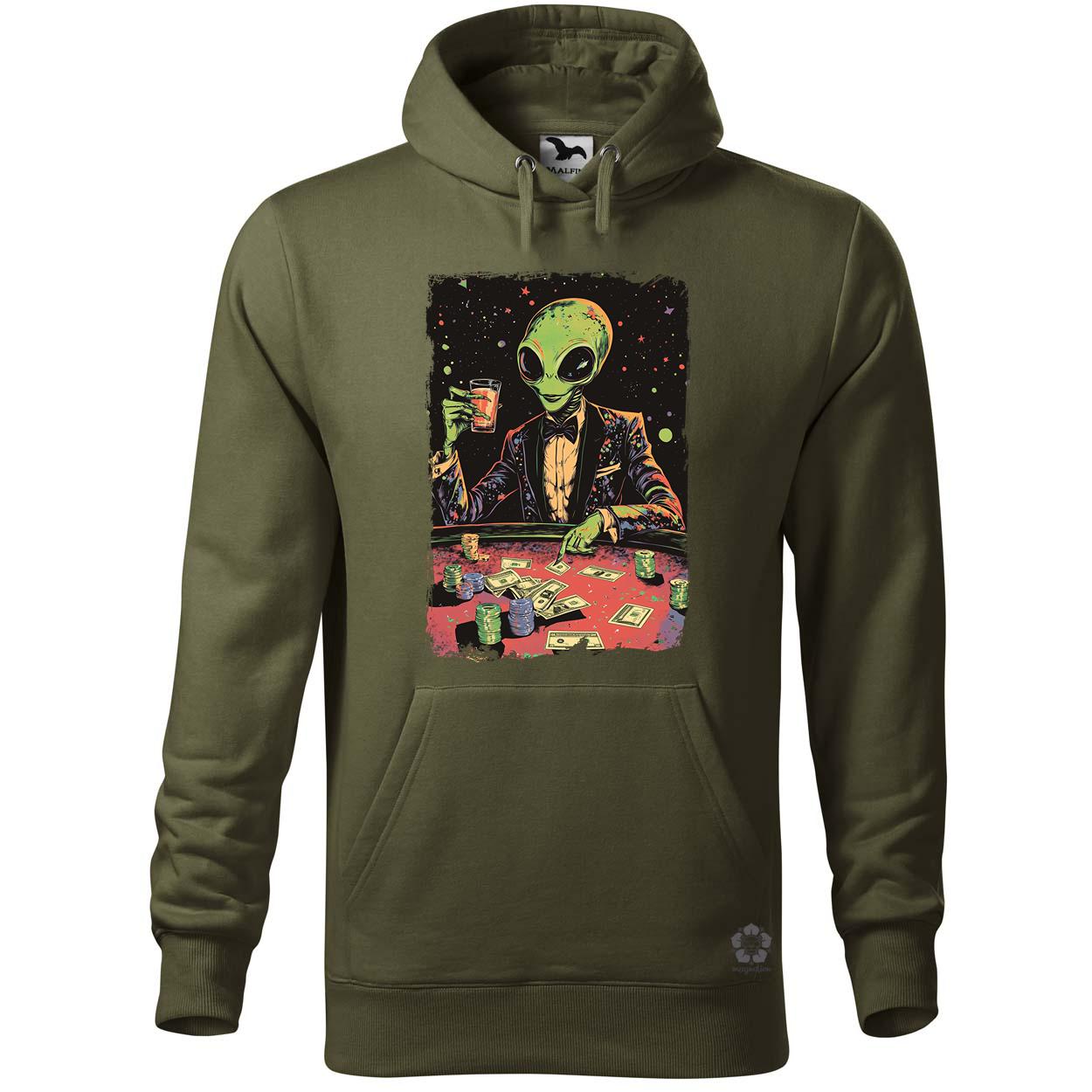 Alien póker v2 egyedi  pulóver 