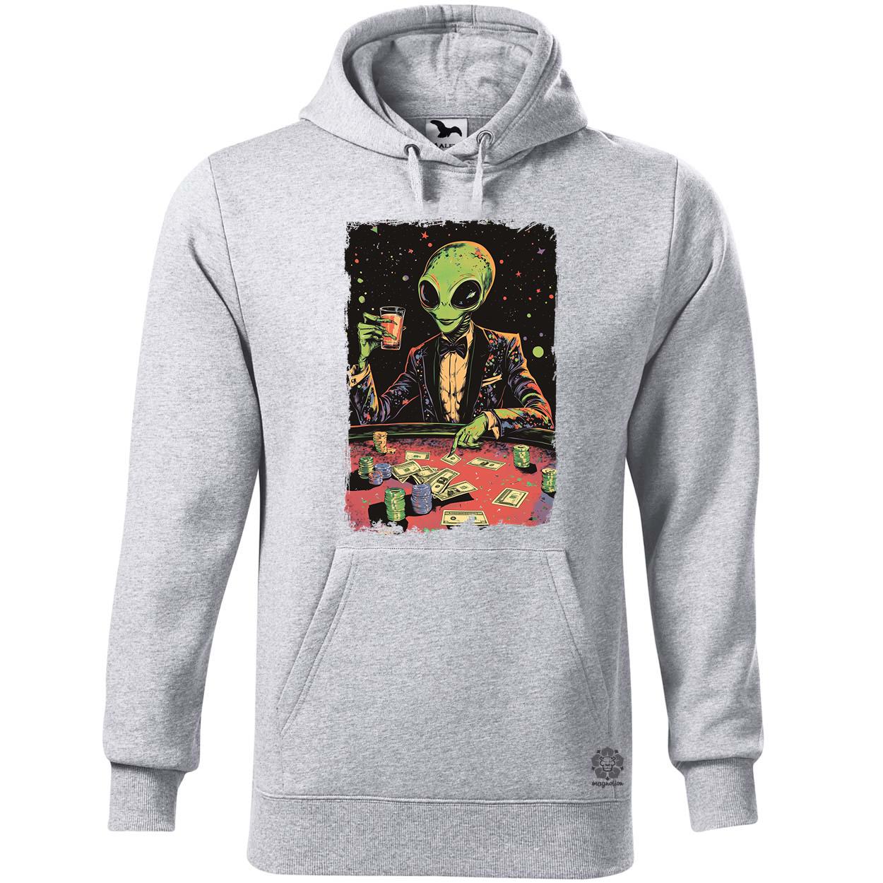 Alien póker v2 egyedi  pulóver 