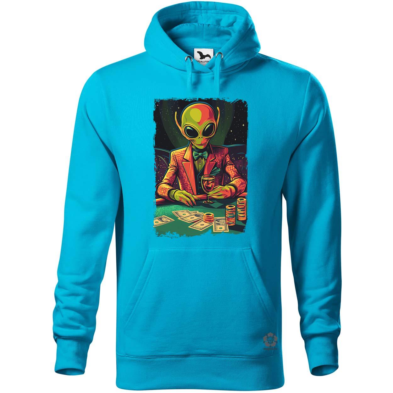 Alien póker v3 egyedi  pulóver 