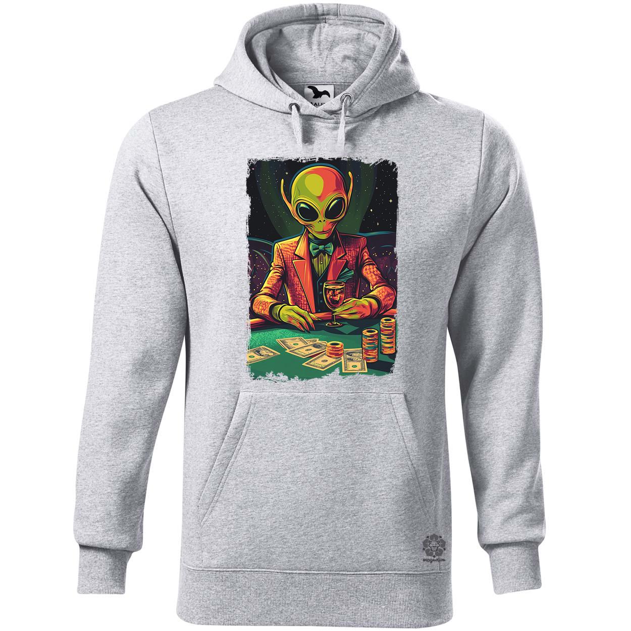 Alien póker v3 egyedi  pulóver 