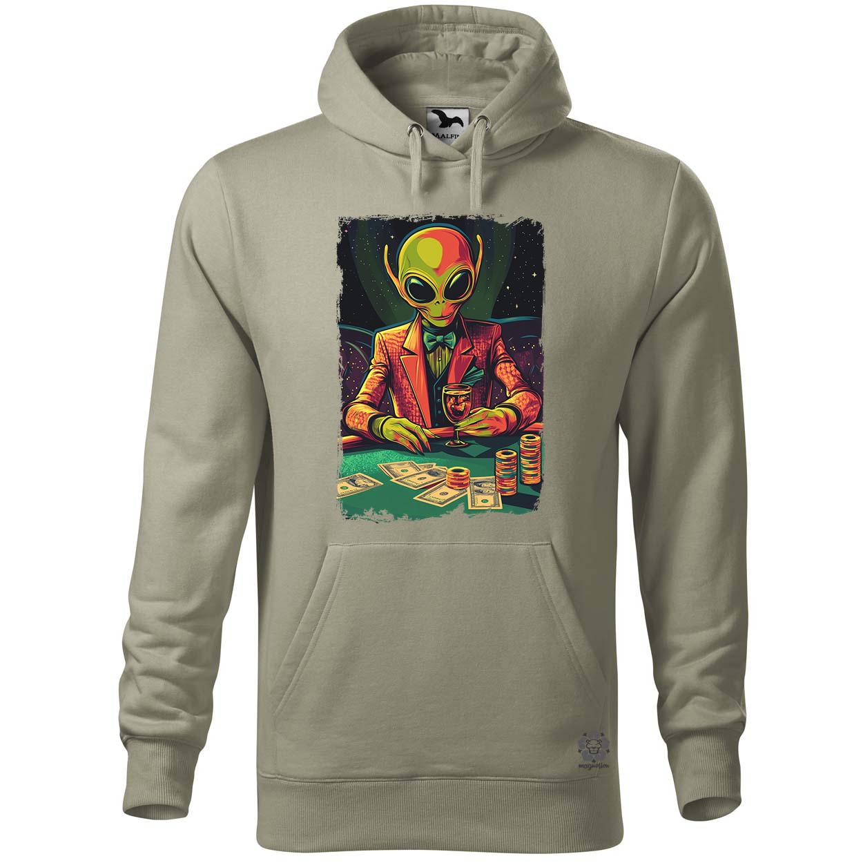 Alien póker v3 egyedi  pulóver 