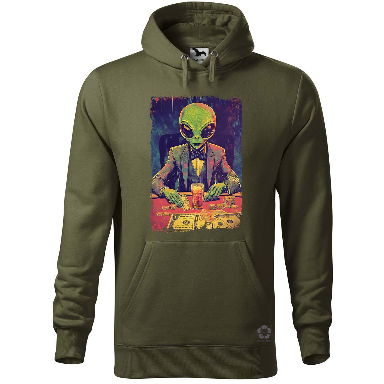 Alien póker v4 egyedi  pulóver 