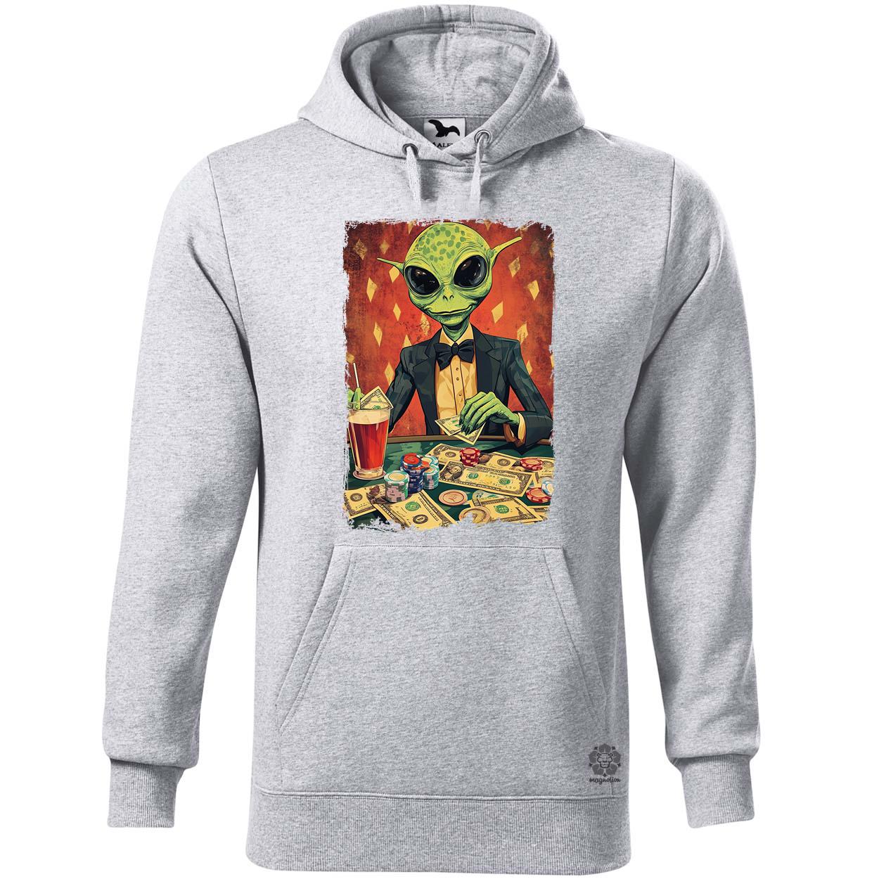 Alien póker v6 egyedi  pulóver 