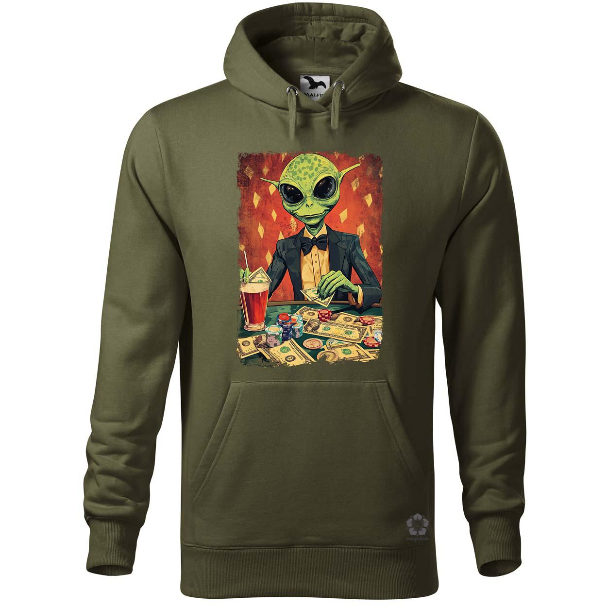 Alien póker v6 egyedi  pulóver 