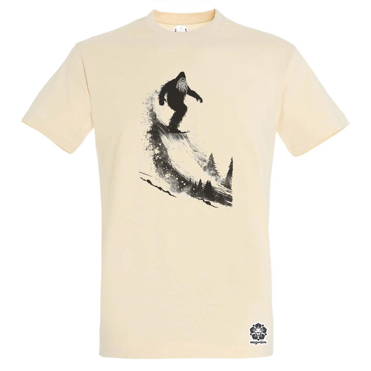 Snowboardos Yeti v3 egyedi póló 