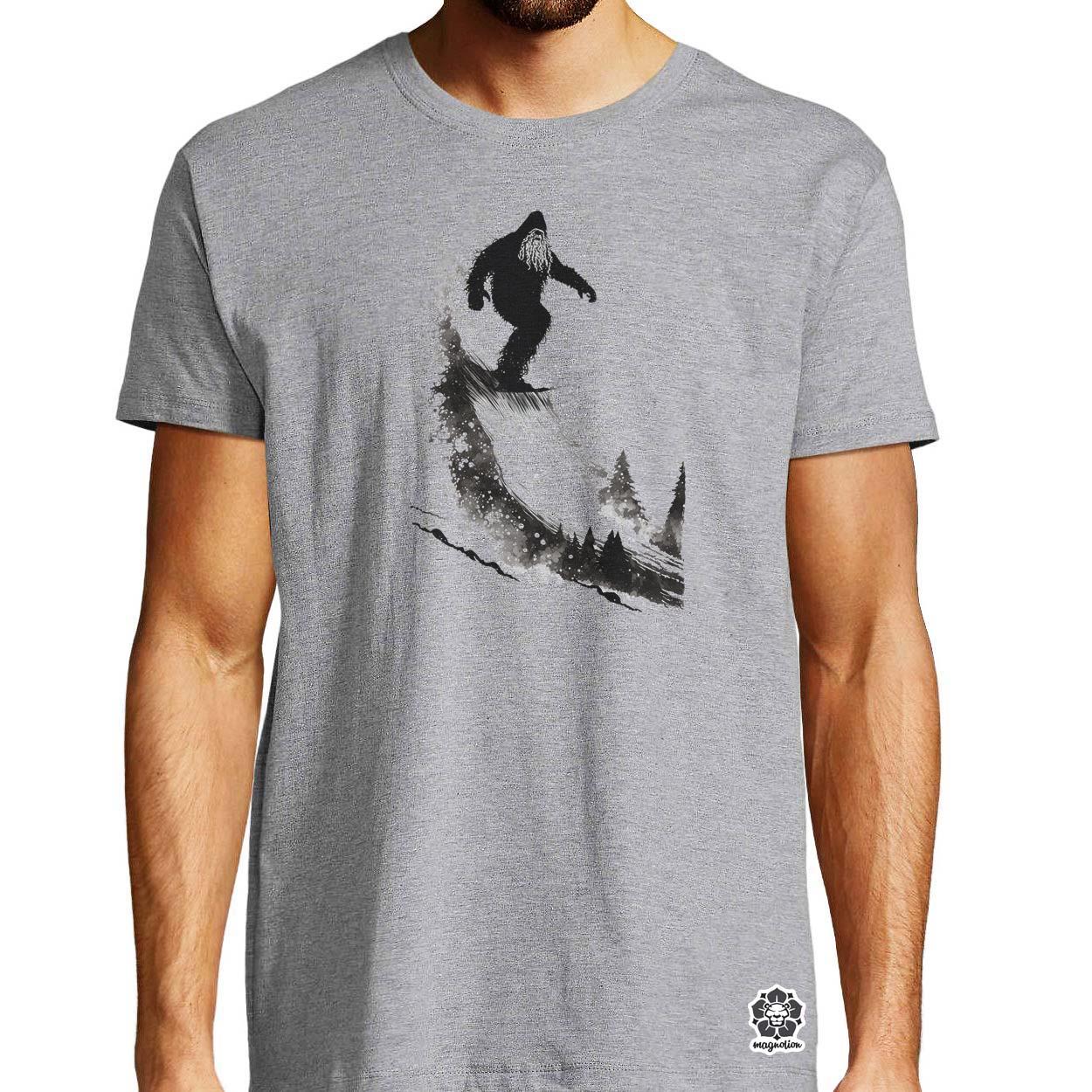 Snowboardos Yeti v3 egyedi póló 