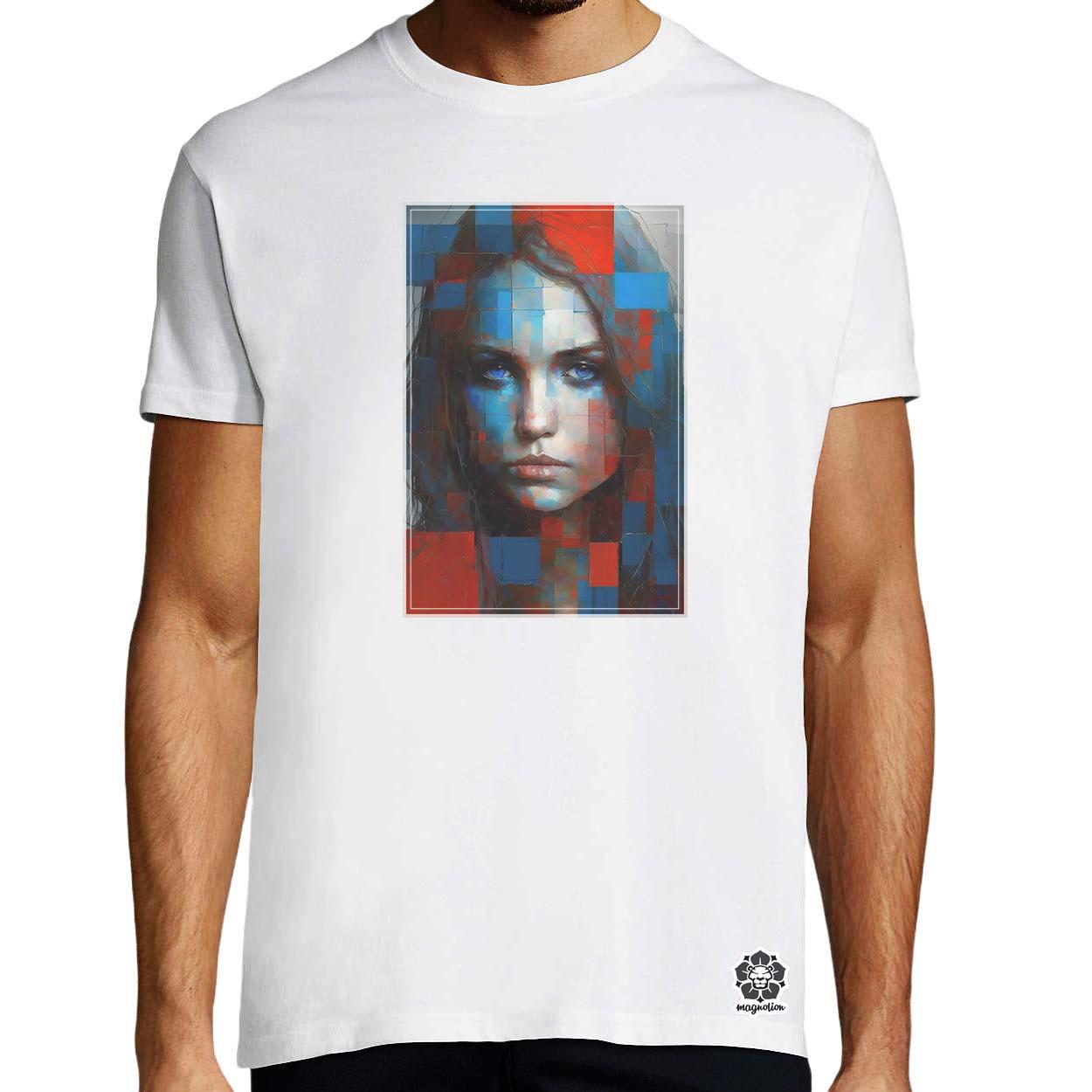 Absztrakt Piet Mondrian v5 egyedi póló 