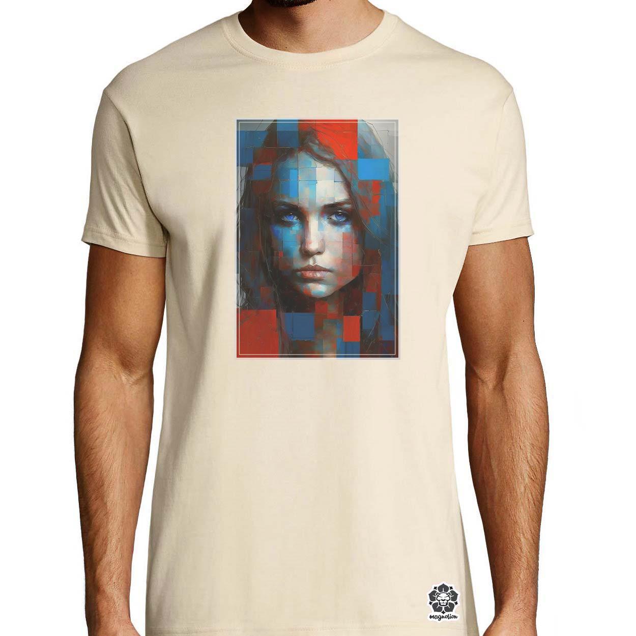 Absztrakt Piet Mondrian v5 egyedi póló 