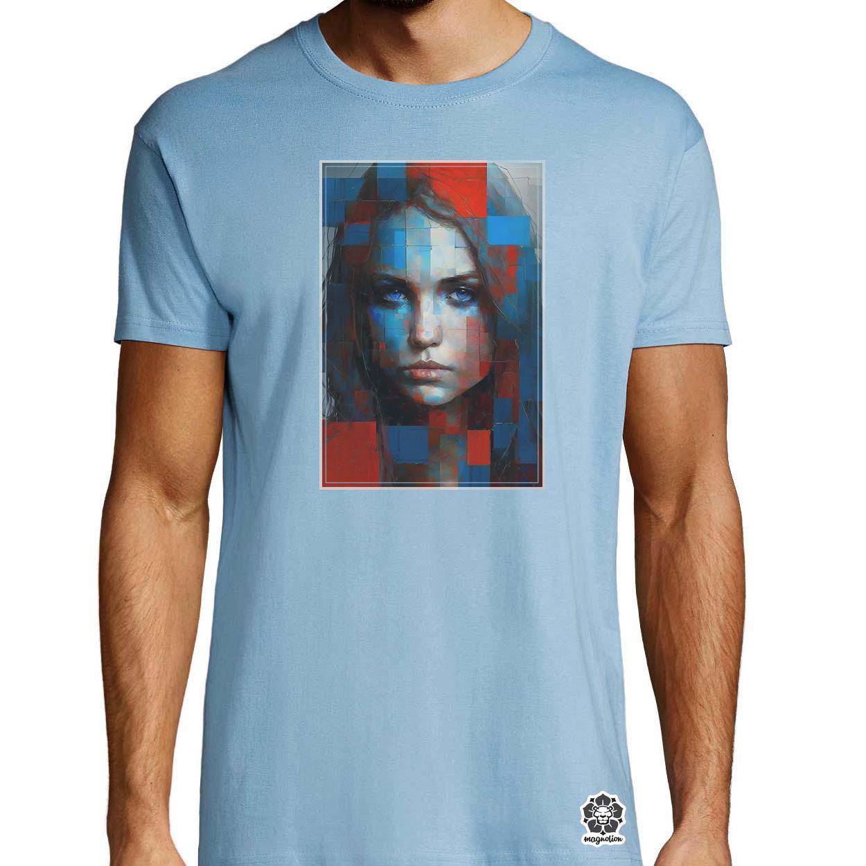 Absztrakt Piet Mondrian v5 egyedi póló 