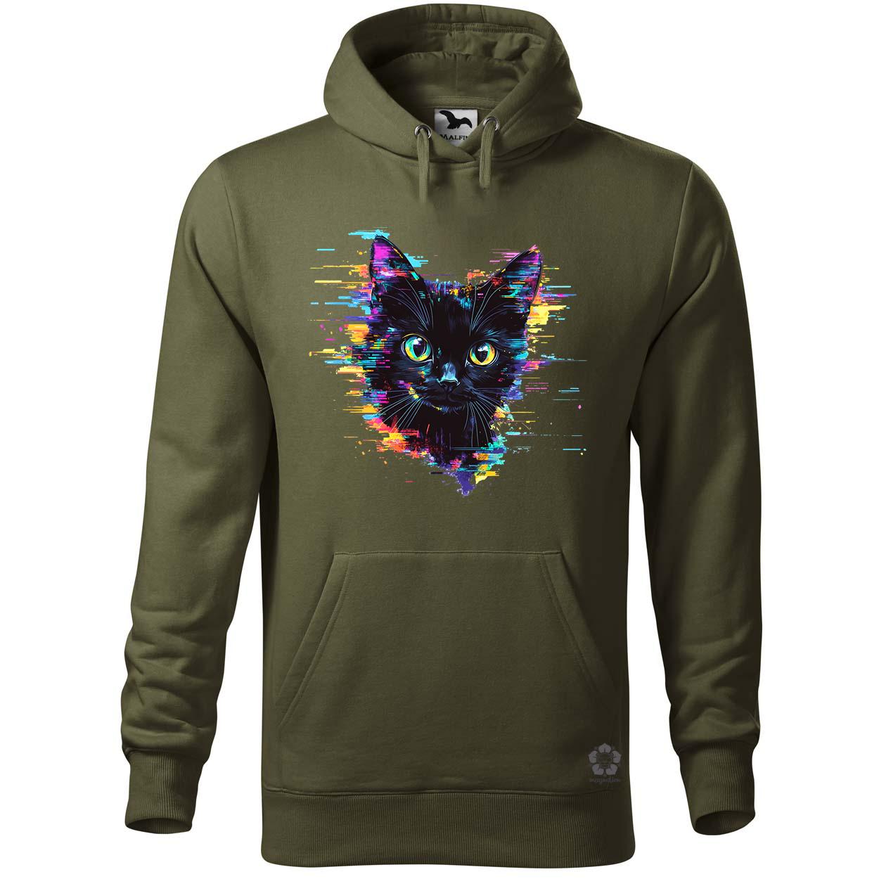 Pixel macska v2 egyedi  pulóver 