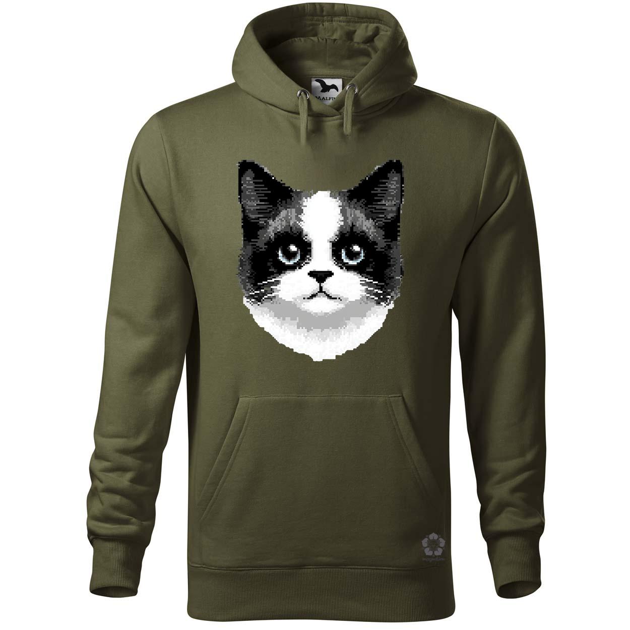 Pixel macska v6 egyedi  pulóver 
