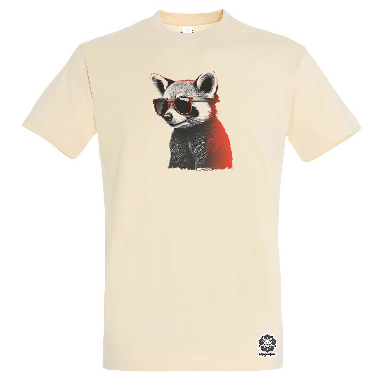 Laza vörös panda v1 egyedi póló 