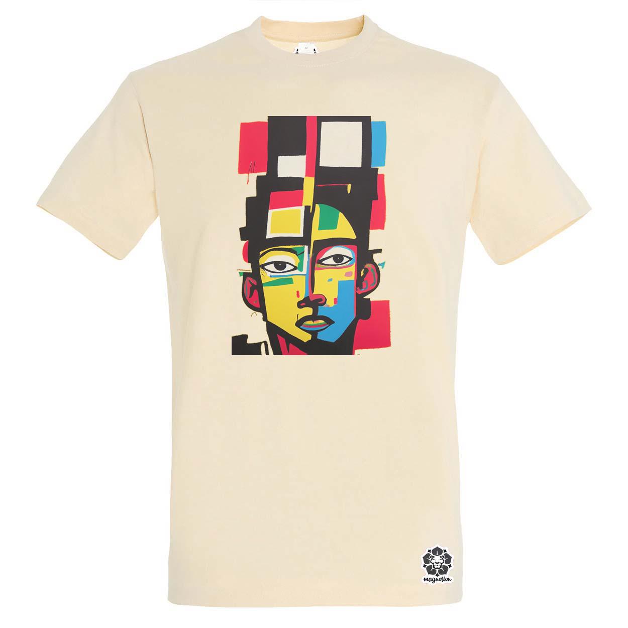 Minimalista absztrakt Basquiat egyedi póló 