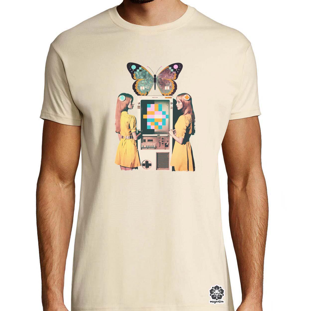 Számítástechnika születése szürrealista pop art v1 egyedi póló 