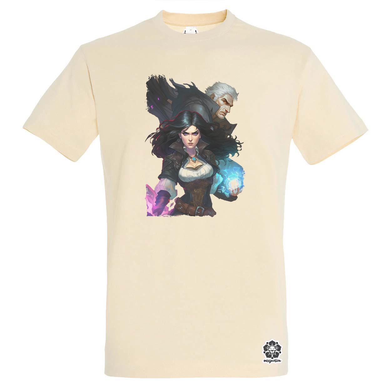 Yennefer és Geralt v3 egyedi póló 