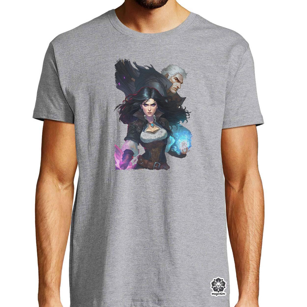 Yennefer és Geralt v3 egyedi póló 