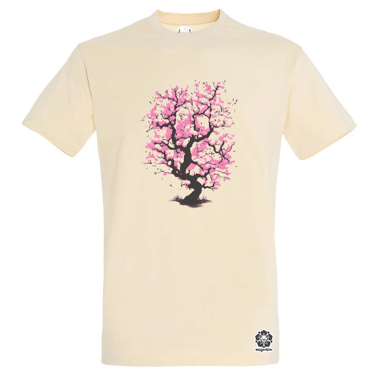 Minimalista sakura fa v7 egyedi póló 