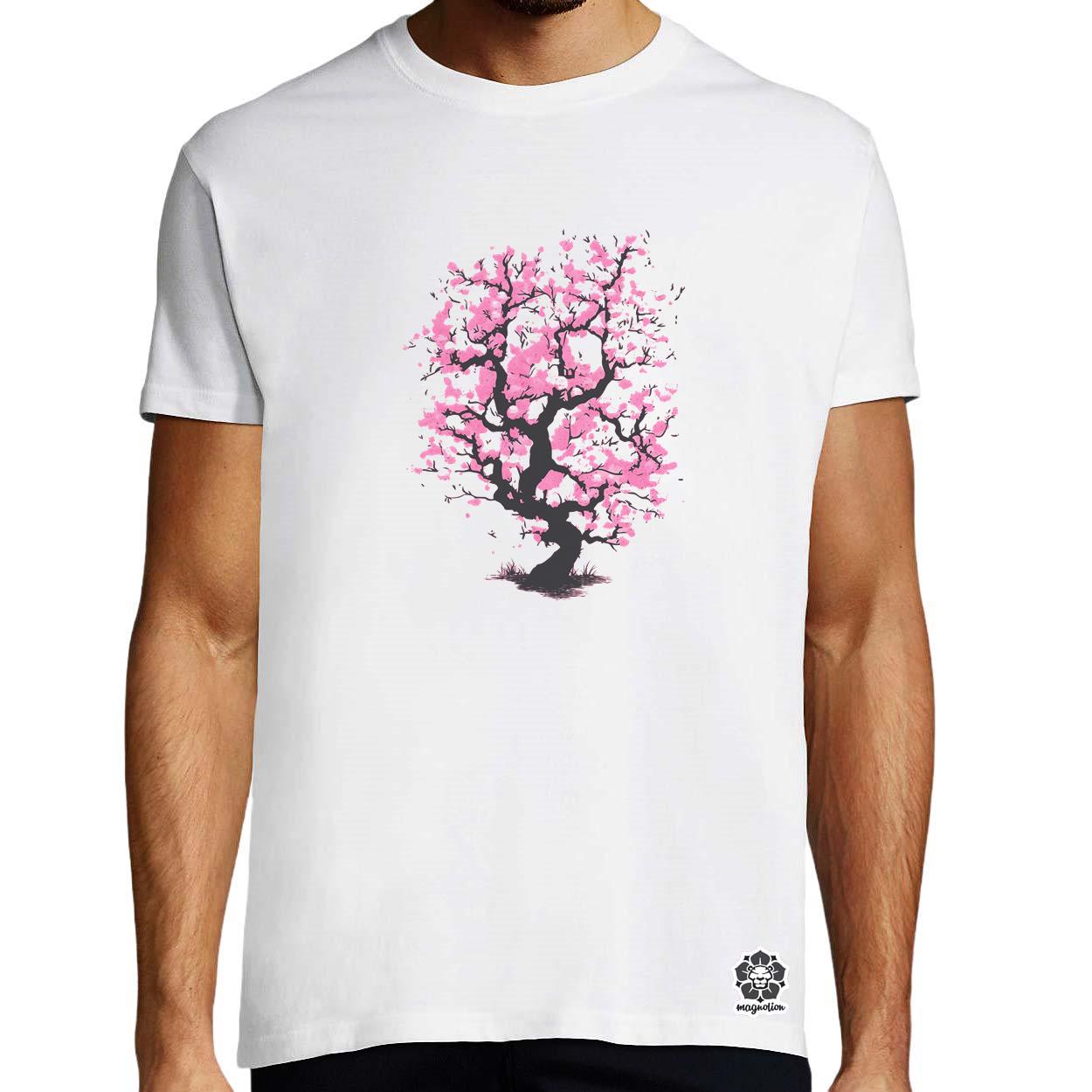 Minimalista sakura fa v7 egyedi póló 