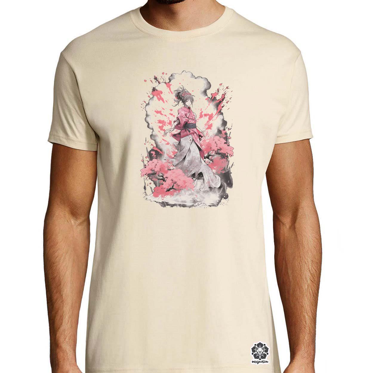 Sakura fröccsenés v2 egyedi póló 