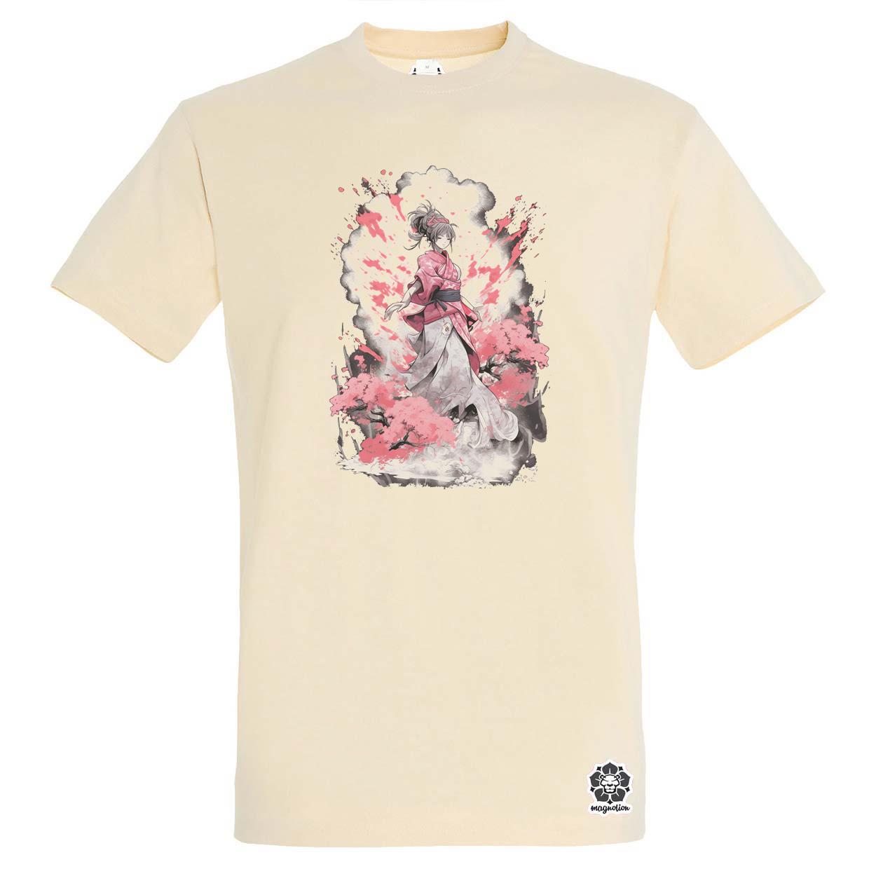 Sakura fröccsenés v2 egyedi póló 
