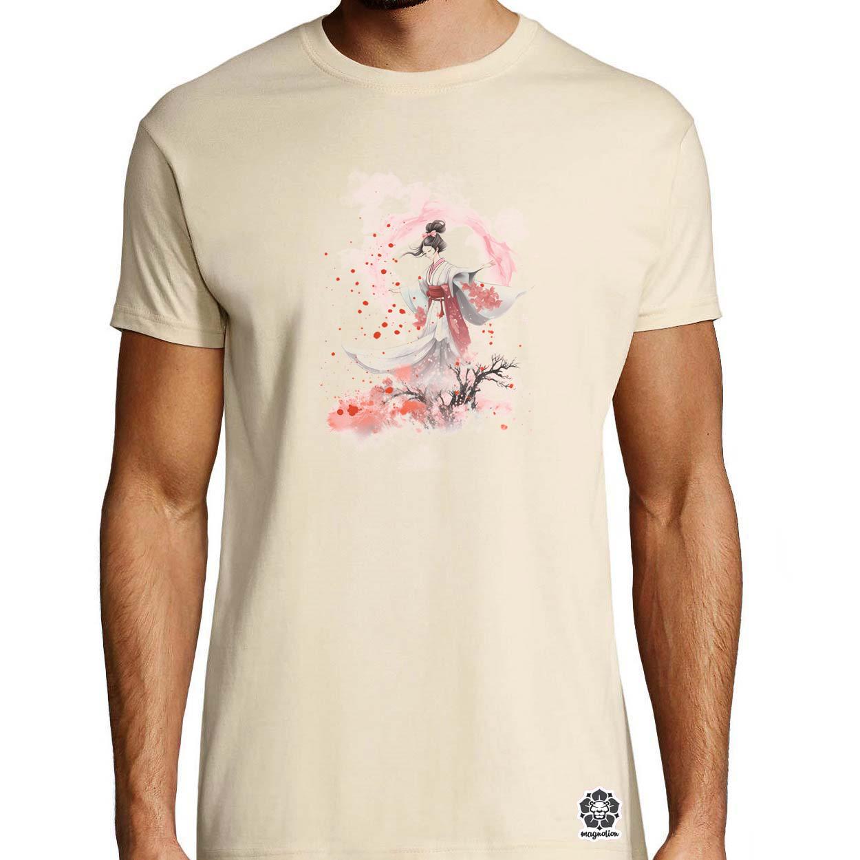Sakura fröccsenés v4 egyedi póló 