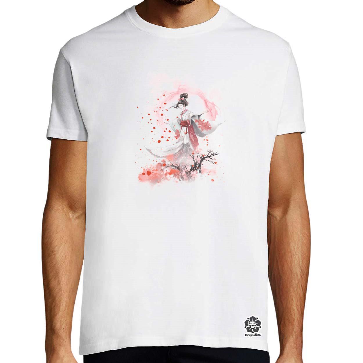 Sakura fröccsenés v4 egyedi póló 