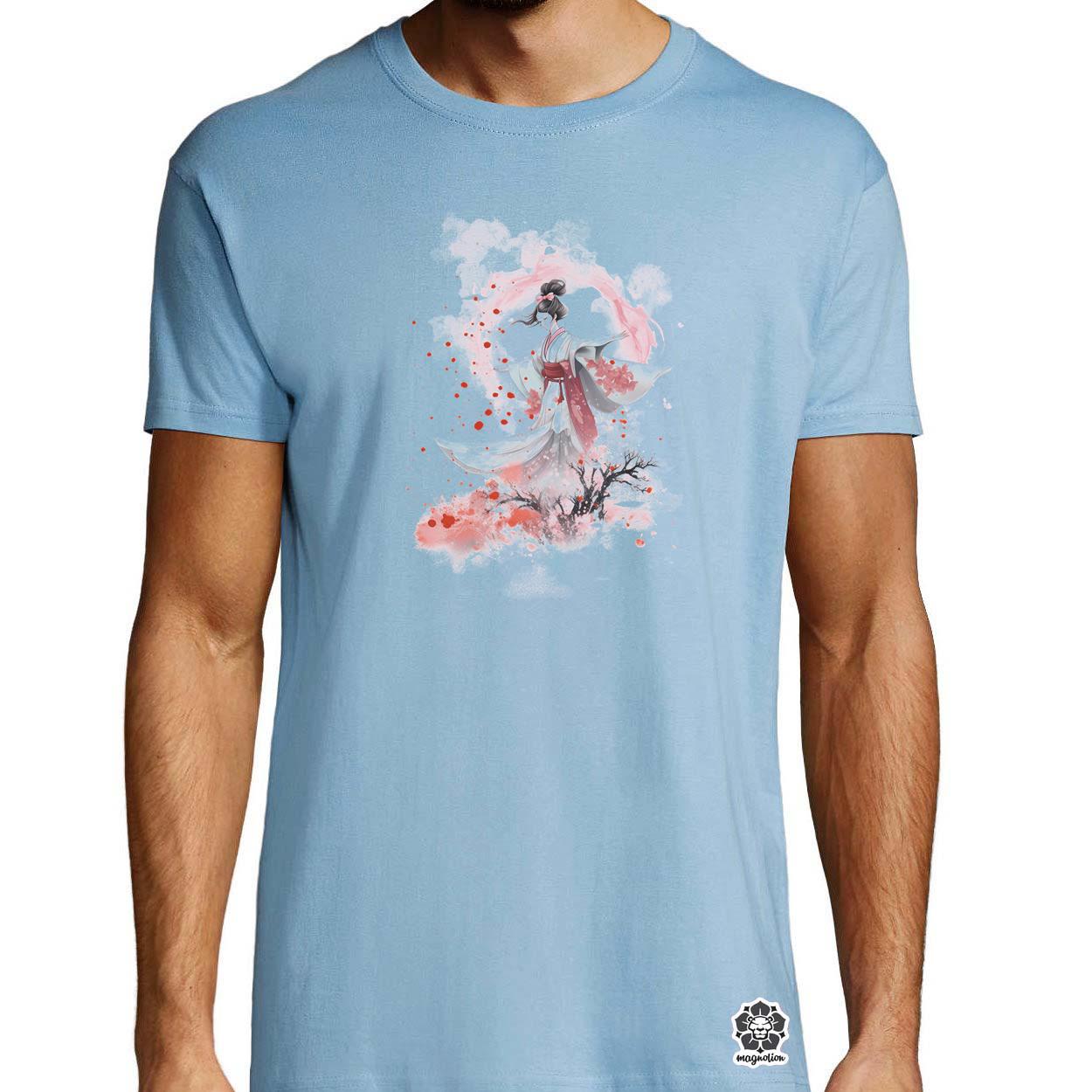 Sakura fröccsenés v4 egyedi póló 