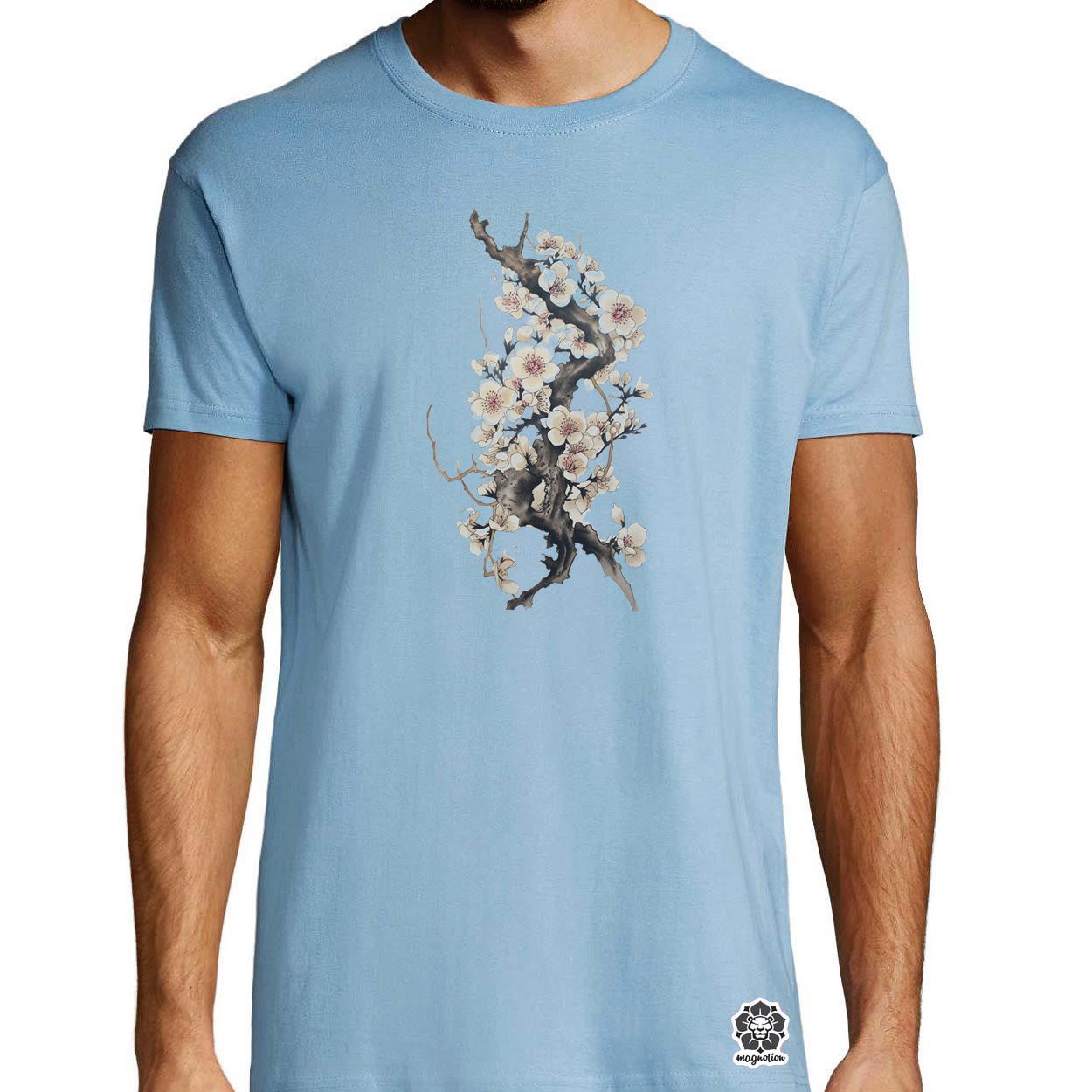 Sakura virágzás tinta v2 egyedi póló 