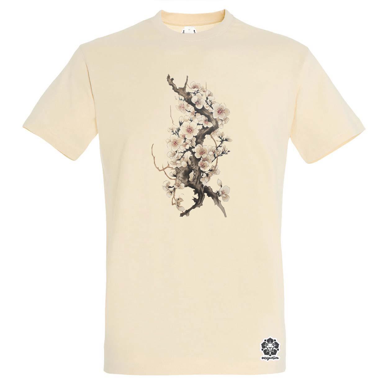 Sakura virágzás tinta v2 egyedi póló 