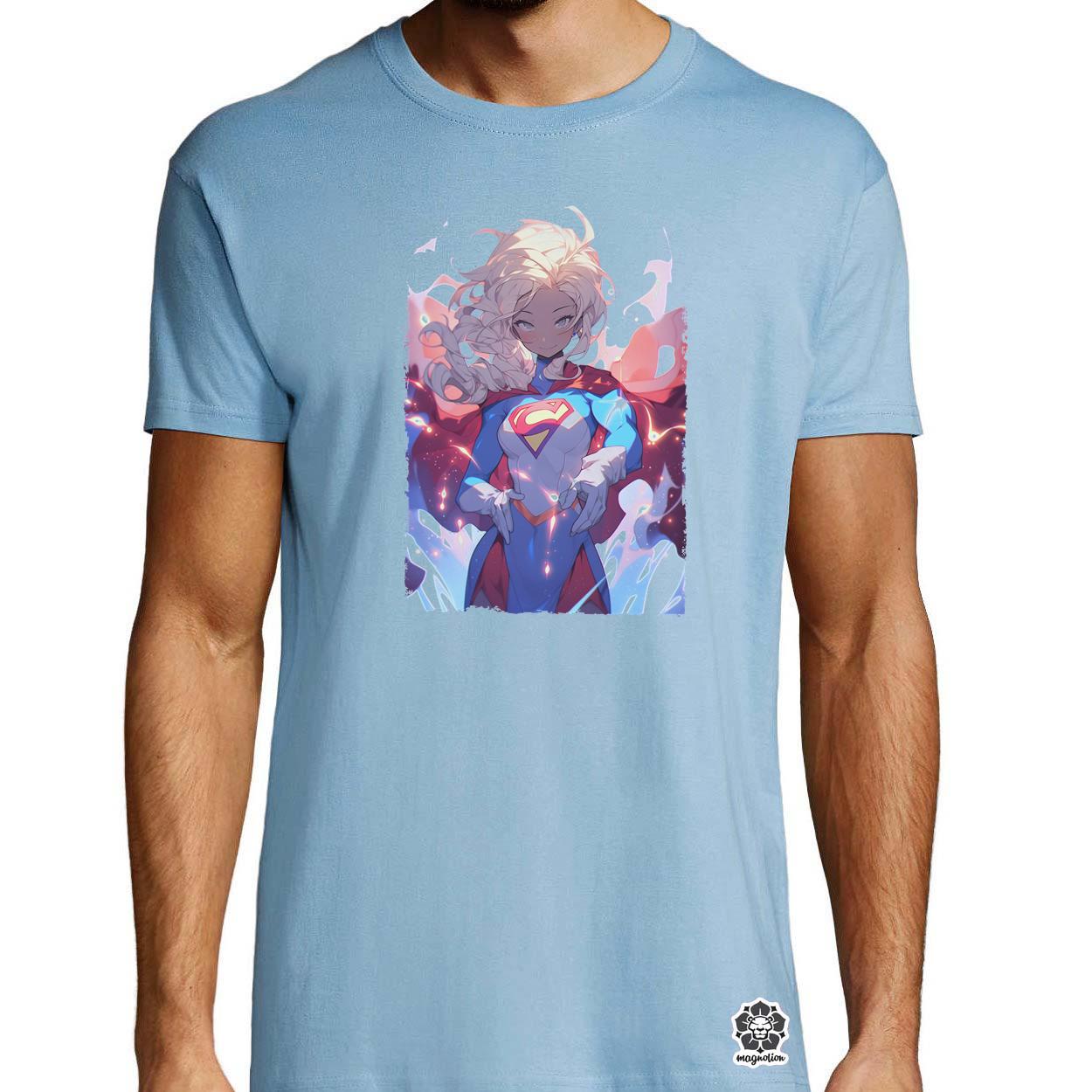 Anime Supergirl v2 egyedi póló 