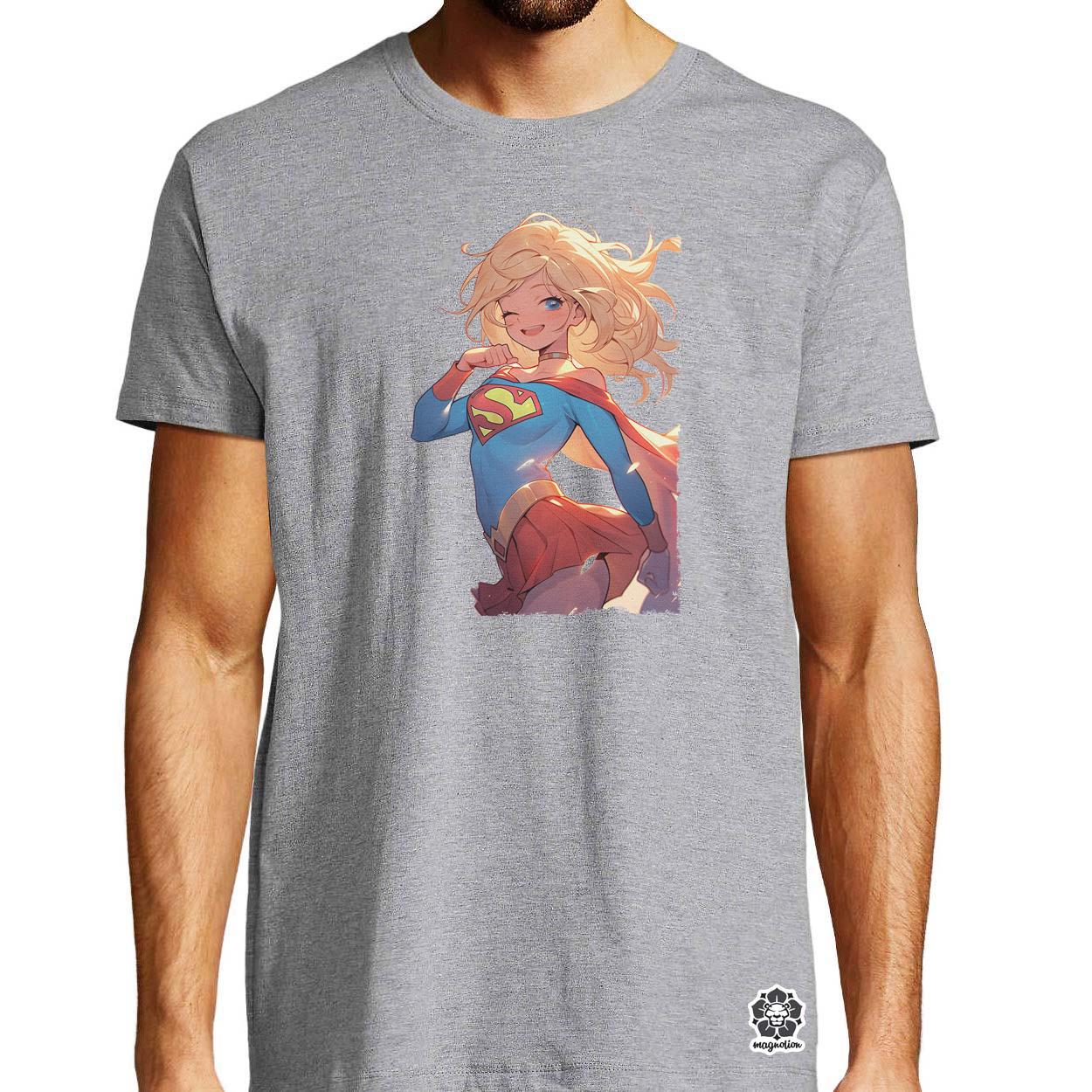 Anime Supergirl v4 egyedi póló 