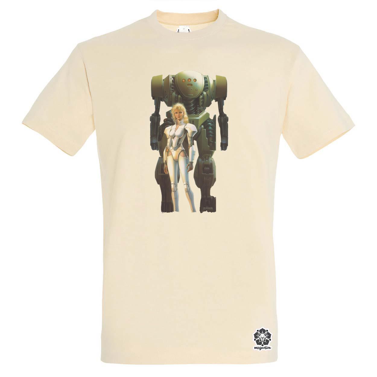 Boris Vallejo robot és a nő fanart v1 egyedi póló 