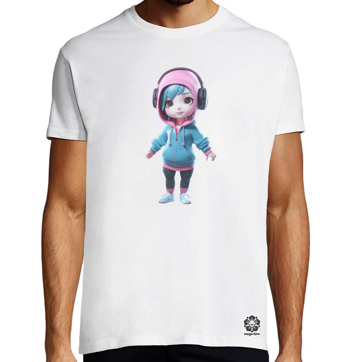Chibi cuki lány v2 egyedi póló 