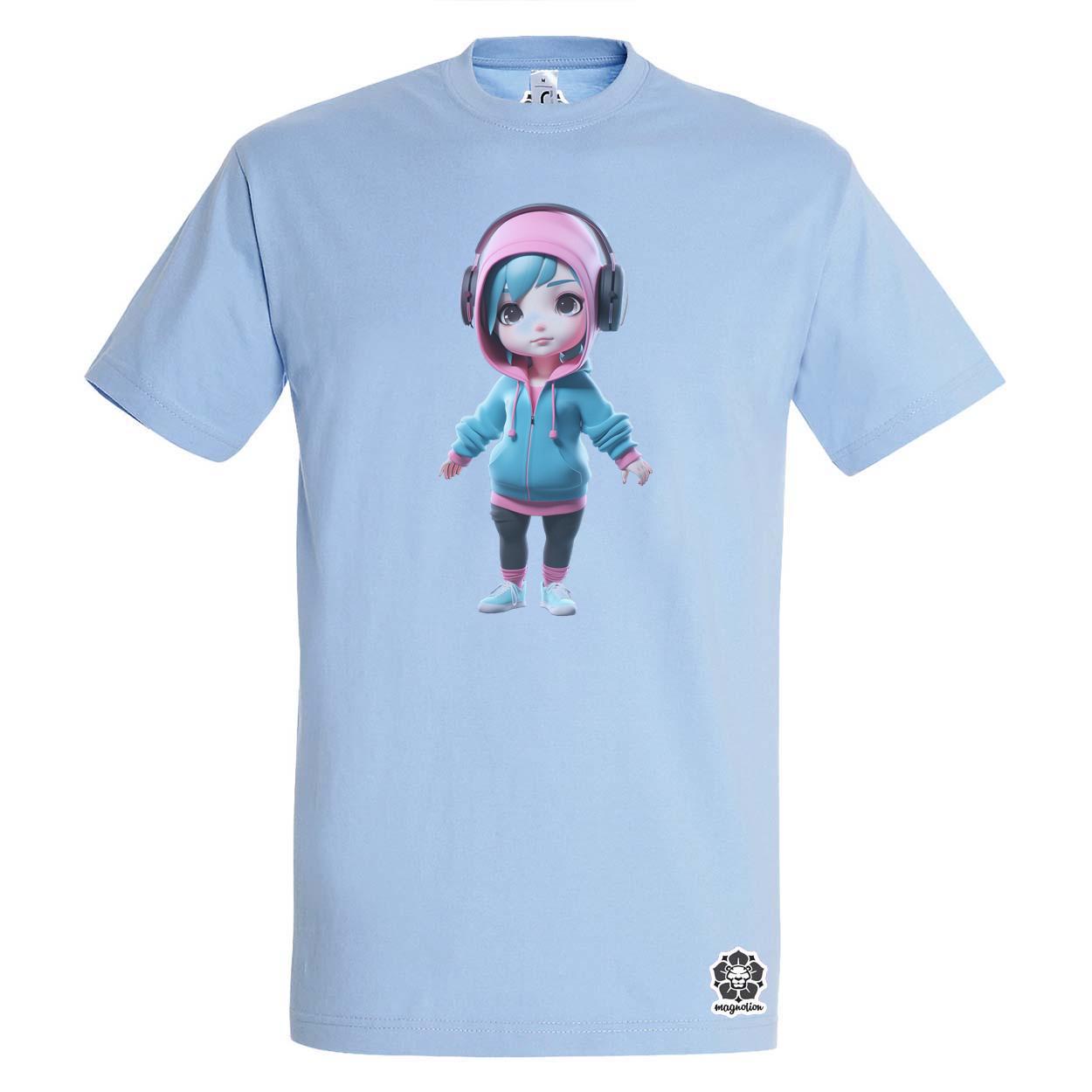 Chibi cuki lány v2 egyedi póló 