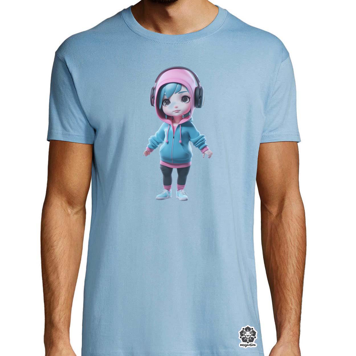 Chibi cuki lány v2 egyedi póló 