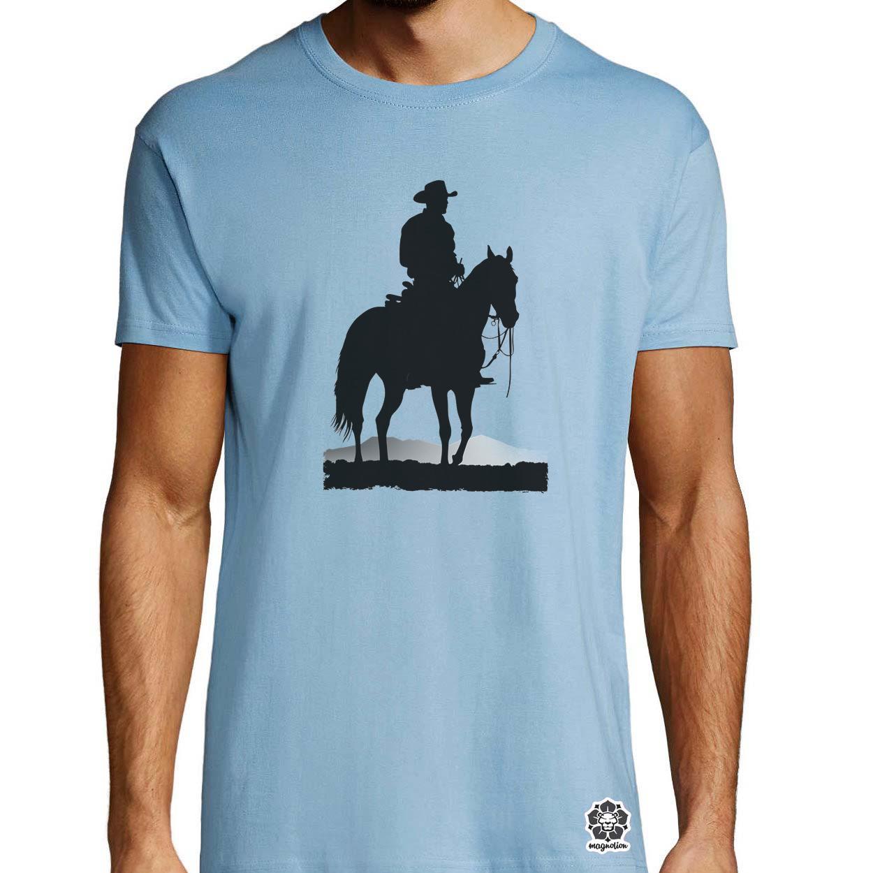 Cowboy sziluett v1 egyedi póló 