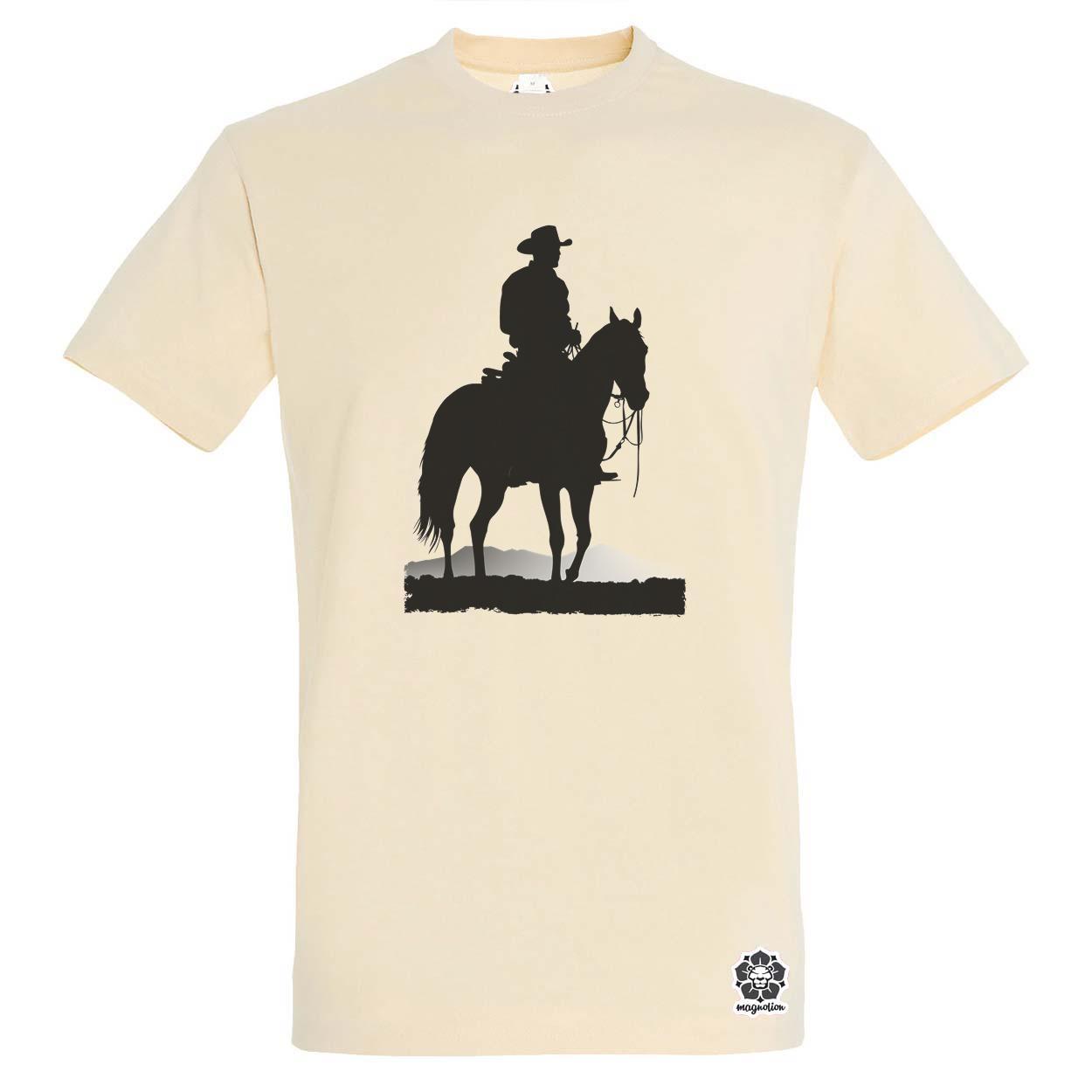 Cowboy sziluett v1 egyedi póló 